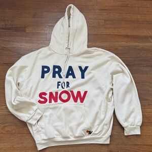 Aviator Nation Cream Pray For Snow Hoodie